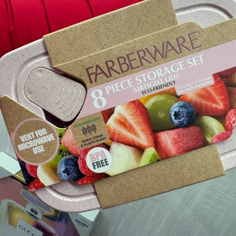 Farberware Eco-Friendly Pink Storage Set